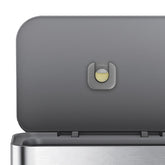 simplehuman 45L Step Trash Can - Soft-Close Grey Plastic Lid
